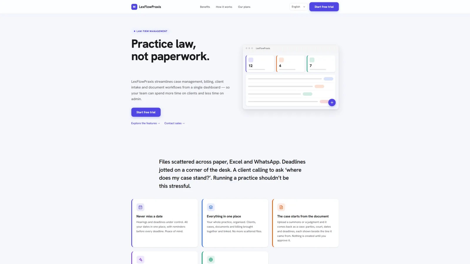 LexFlowPraxis law firm management software